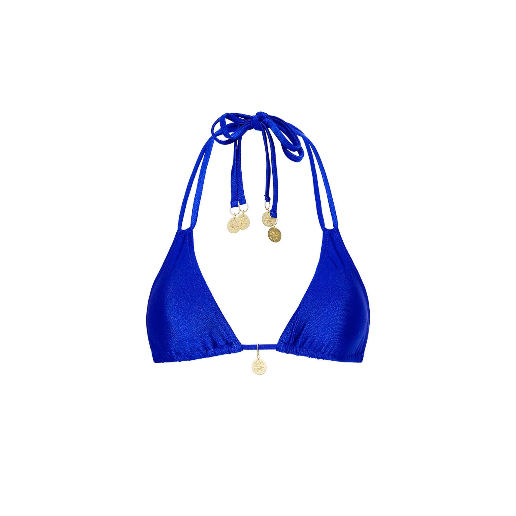 Halter Bralette Bikini Top - Blue Lagoon