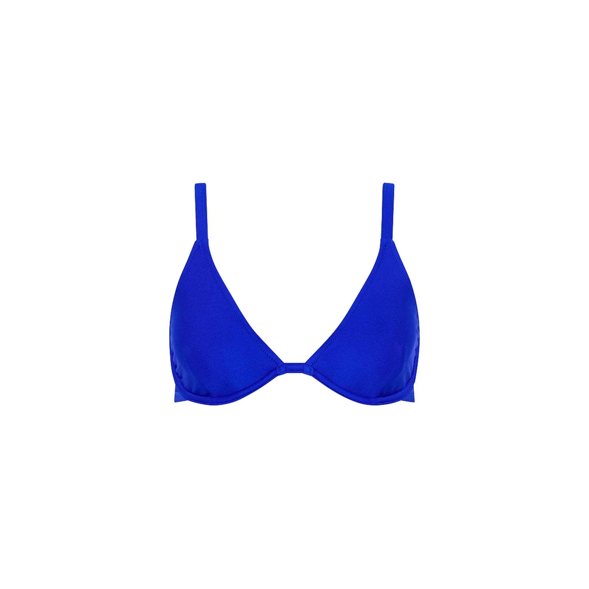 Underwire Triangle D+ Cup Bikini Top - Blue Lagoon